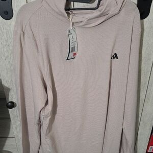 Adidas Men's Light Cream Hoodie Sweater